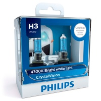 Автомобильная лампа PHILIPS CRYSTAL VISION H3 55W (2шт.)