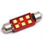 Автомобильная светодиодная лампа C5W FEST 36 мм - 6 SMD 3030 с обманкой (2шт.)